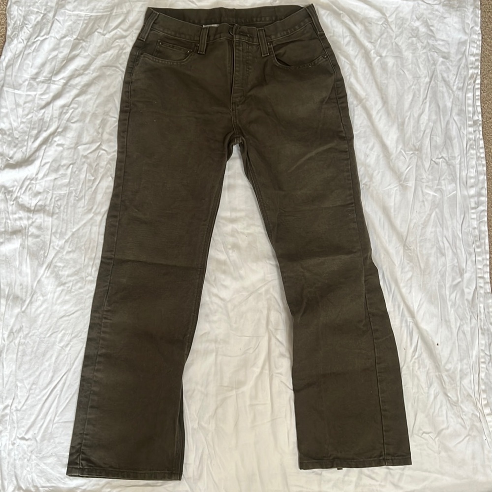 Carhartt pants, brown, size 31-30.